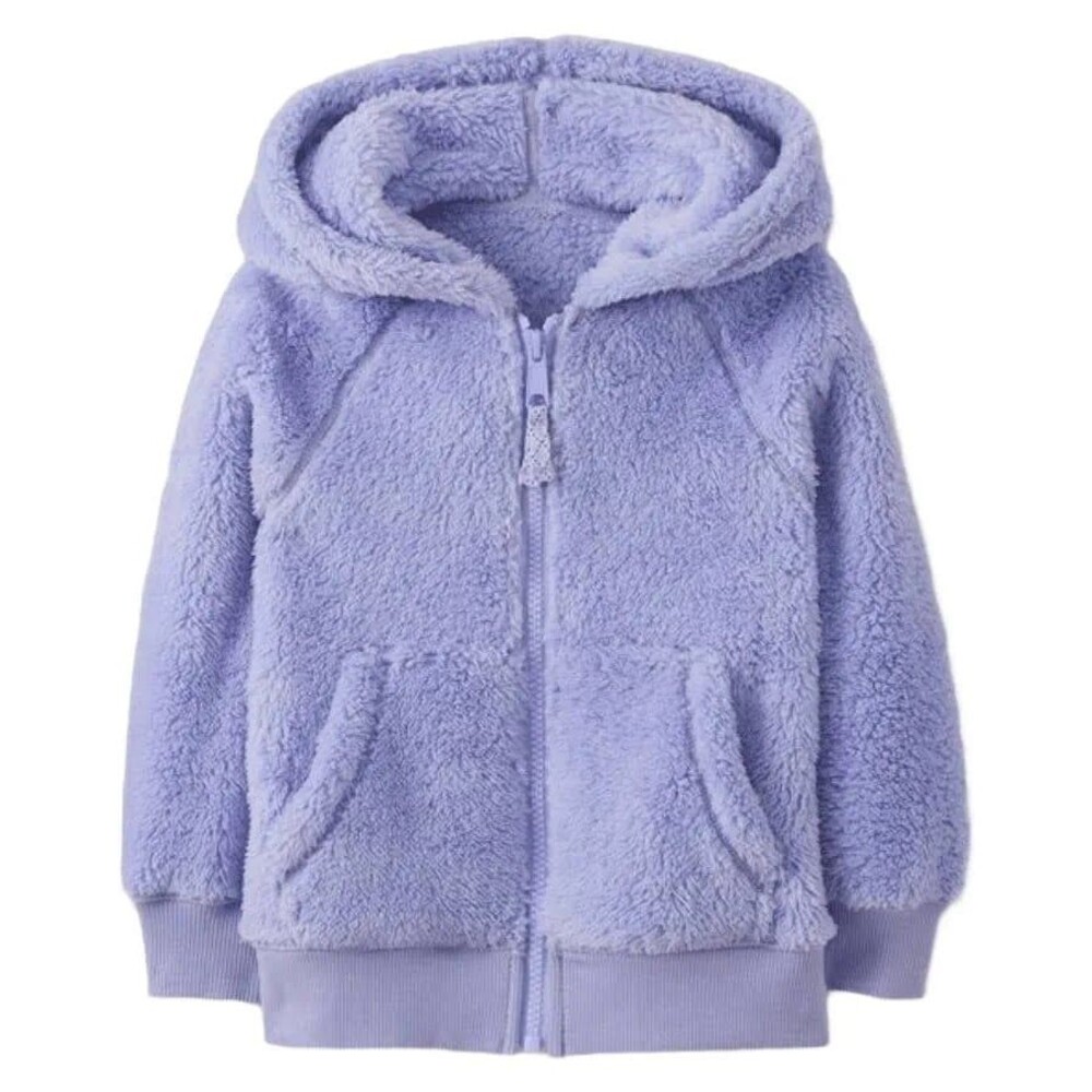 Hanna Andersson Marshmallow Full Zip Jacket, Sweet Lavender, Size 4T